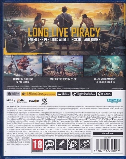 Skull and Bones - PS5 (A Grade) (Genbrug)